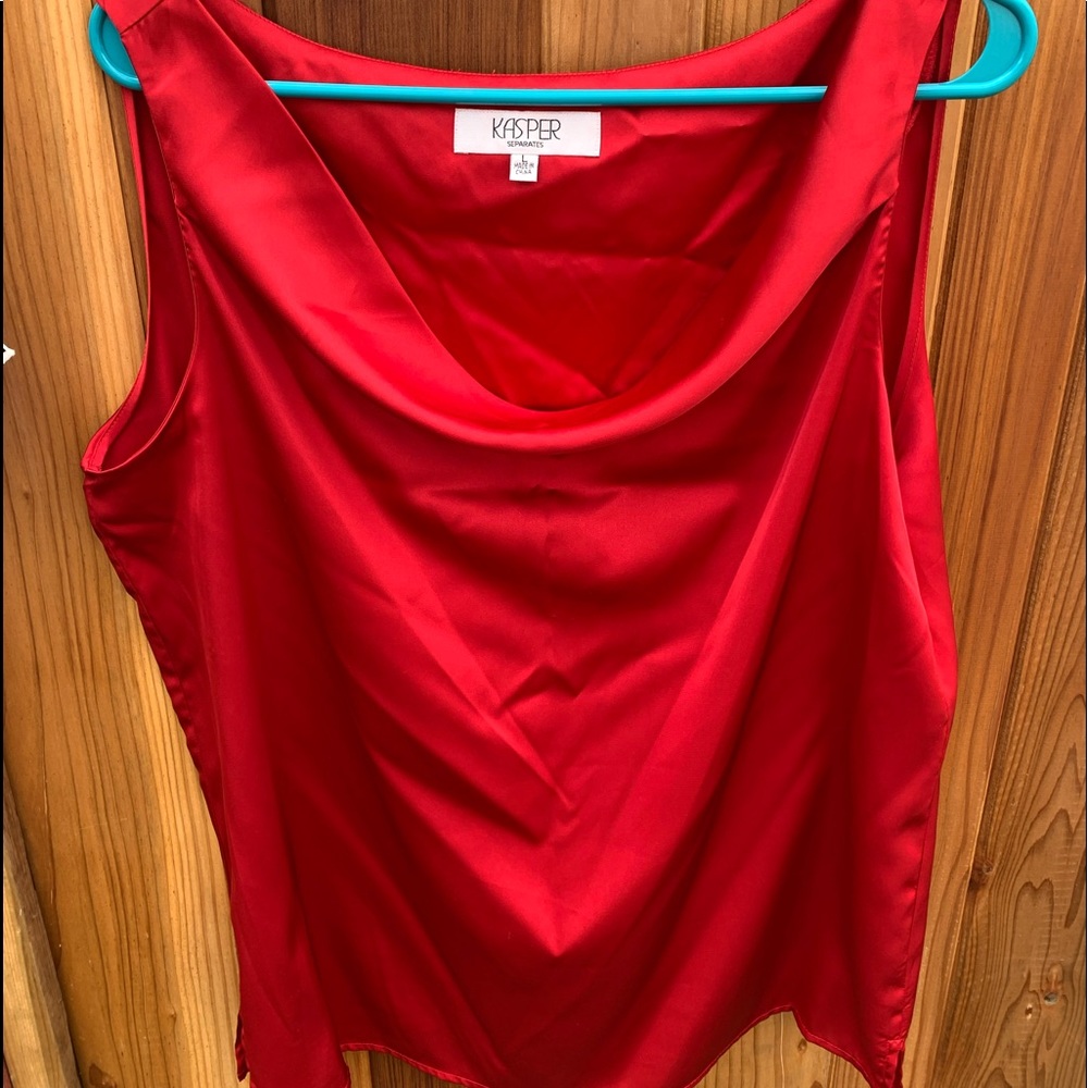 A silk shoulder elegant red blues for day or night date😉